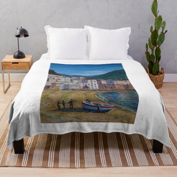 Item preview, Oil Painting - Cefalu' Fishermen 70 x 50 cm designed and sold by Igor Pozdnyakov.