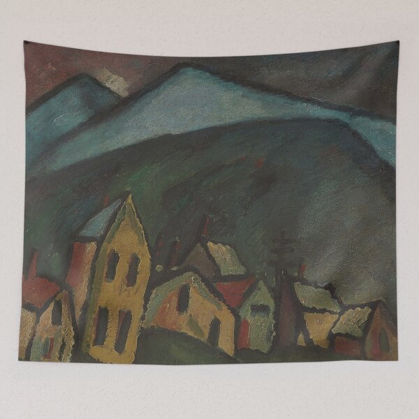 Item preview, Mountain Landscape with Houses designed and sold by tomorrowsart.