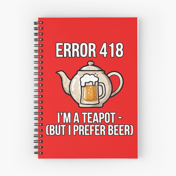 Item preview, Error 418 I'm a Teapot Beer Lover gift funny Programmer Gift designed and sold by Fun-and-joy.