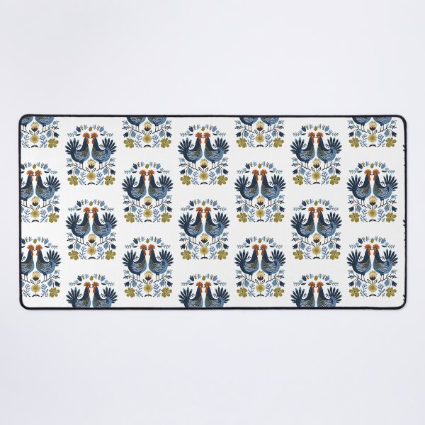 Item preview, Gallos de flores polacas | wycinanki | Folclore | Arte popular azul designed and sold by xiao xuans.