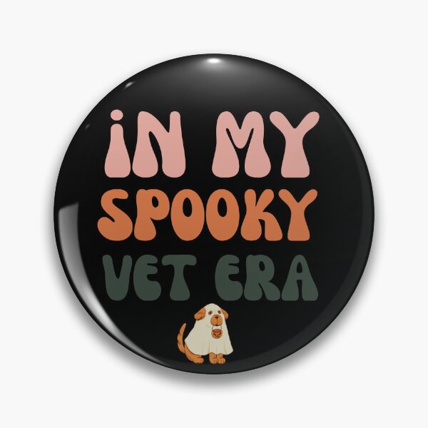 Item preview,  Retro In My Spooky Vet Era Halloween Veterinary Paw Print designed and sold by mumchaosdesigns.