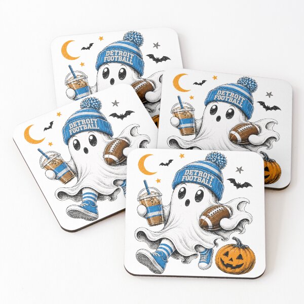 Item preview, Spooky Football Fan Ghost Coffee designed and sold by GrausQuinn.
