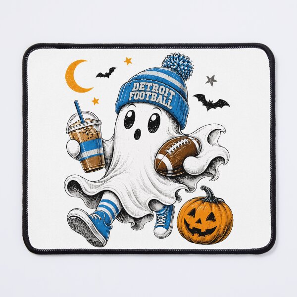Item preview, Spooky Football Fan Ghost Coffee designed and sold by GrausQuinn.