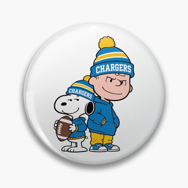 Item preview, Charlie Brown & Snoopy Los Angeles Chargers Football Retro F167 designed and sold by GLUVY-THEME.