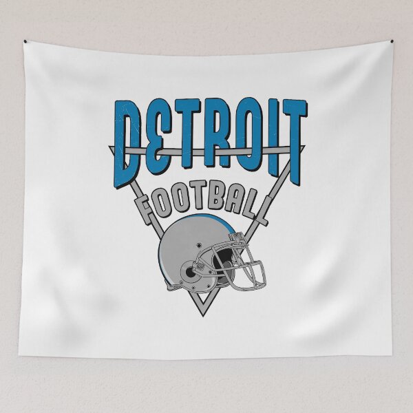 Item preview, Detroit Football Vintage Retro Helmet Tee designed and sold by jaquelynco.