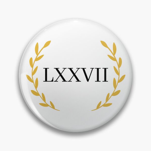 Item preview, Lucky Number 77 Roman Numeral Laurel Wreath designed and sold by Anita Ohulo.