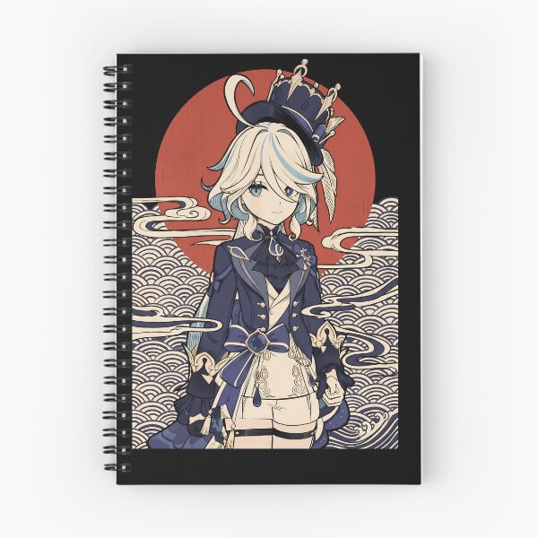 Item preview, Furina Genshin Impact Ukiyo-e Anime Gaming Streetwear Tee designed and sold by Senpaiwaves.
