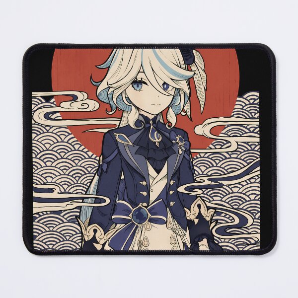 Item preview, Furina Genshin Impact Ukiyo-e Anime Gaming Streetwear Tee designed and sold by Senpaiwaves.