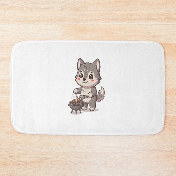 Item preview, Cute Wolf Grilling BBQ Skewer designed and sold by Ella_Sketch.