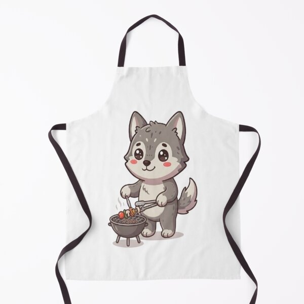Item preview, Cute Wolf Grilling BBQ Skewer designed and sold by Ella_Sketch.