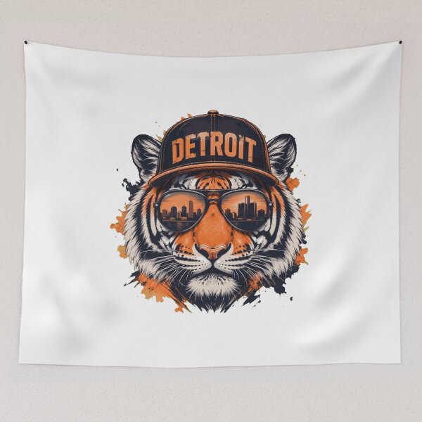 Item preview, Cool Tiger with City Hat Sunglasses Art designed and sold by KuickPiet.