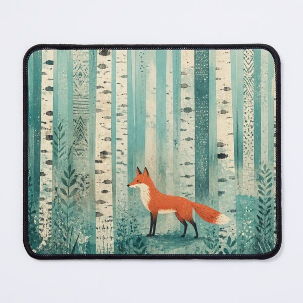 Item preview, Alone In The Birches Aquamarine Watercolor designed and sold by GrinGalore.