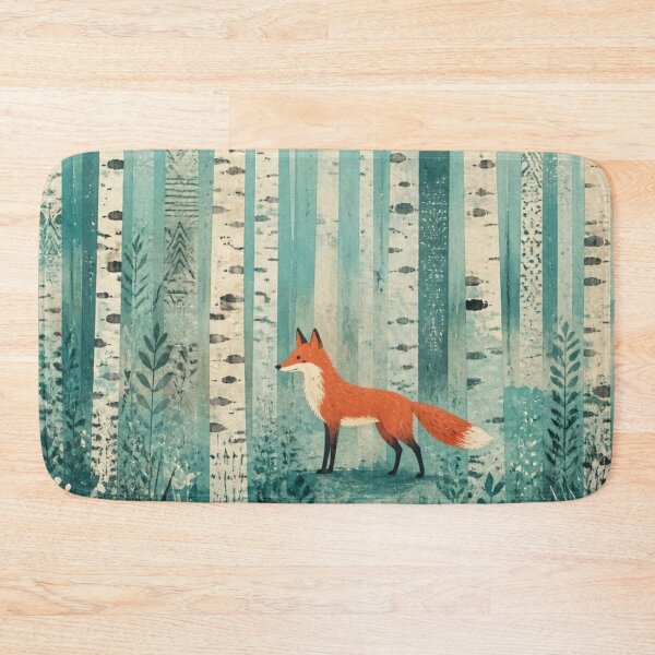 Item preview, Alone In The Birches Aquamarine Watercolor designed and sold by GrinGalore.