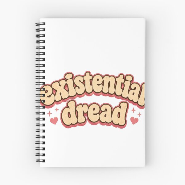 Item preview, Existential Dread Cute Retro Typography designed and sold by SleepyLlamaClothes.