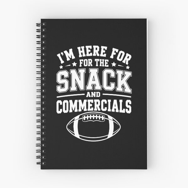 Item preview, I'm Here For The Snack And Commercials Football  designed and sold by irasmith.