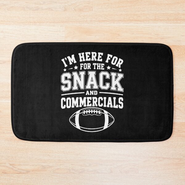 Item preview, I'm Here For The Snack And Commercials Football  designed and sold by irasmith.