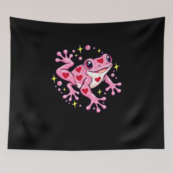 Item preview, Funny Cute Pink Frog Love Art designed and sold by elderberry.