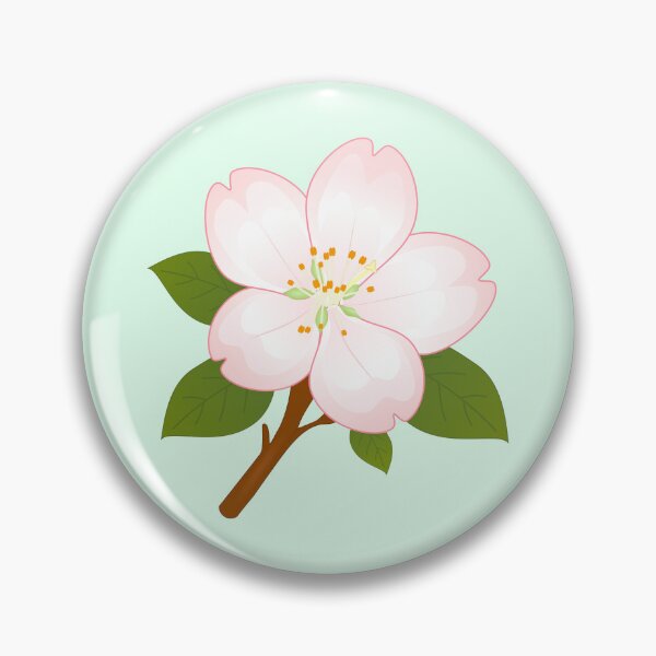 Item preview, Apple blossom, leaves, branch designed and sold by PoppyPurple.