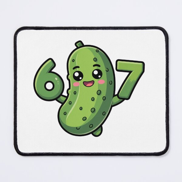 Item preview, Cute Pickle Character with six seven designed and sold by jkrphoto.