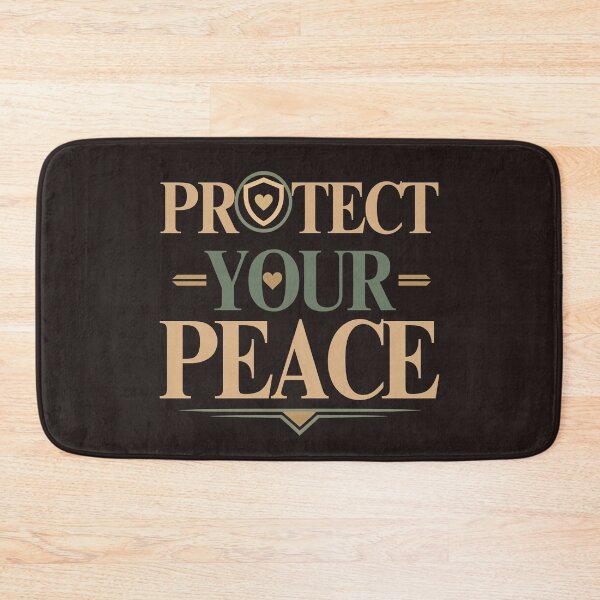 Item preview, Protect Your Peace – Minimal Self Care Quote designed and sold by CosmicQuietStudio.