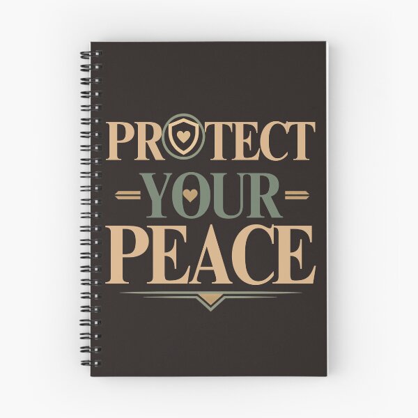 Item preview, Protect Your Peace – Minimal Self Care Quote designed and sold by CosmicQuietStudio.