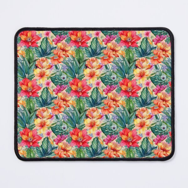 Item preview, Vibrant tropical blooms designed and sold by MiraCleAI.