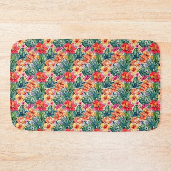 Item preview, Vibrant tropical blooms designed and sold by MiraCleAI.