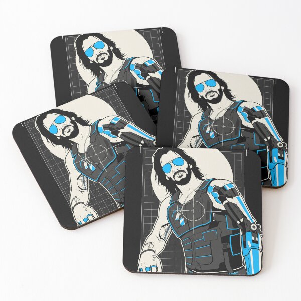 Item preview, Johnny Silverhand Cyberpunk 2077 Techwear Gaming Graphic Tee designed and sold by Senpaiwaves.