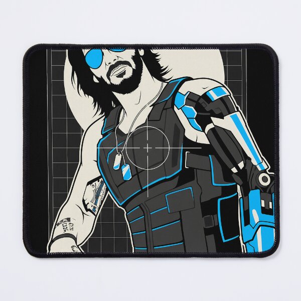 Item preview, Johnny Silverhand Cyberpunk 2077 Techwear Gaming Graphic Tee designed and sold by Senpaiwaves.