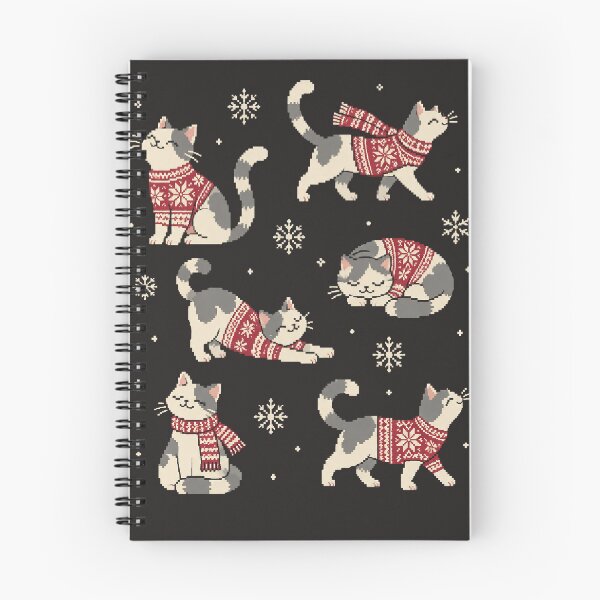 Item preview, Cozy Christmas Cats in Festive Sweaters designed and sold by KokoDeez.