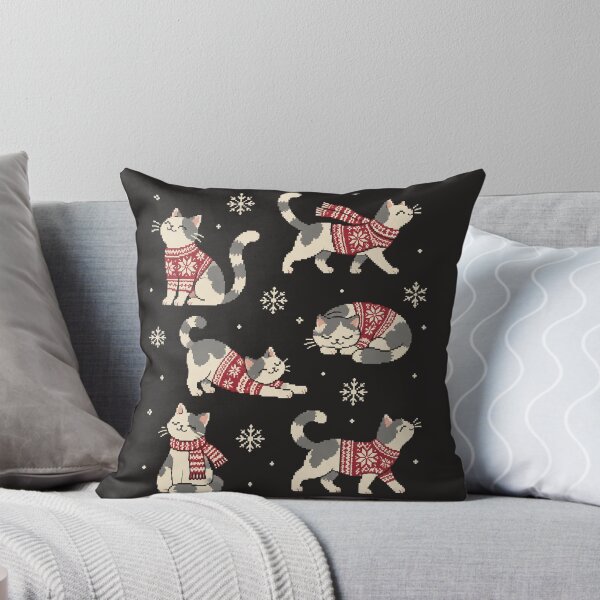 Item preview, Cozy Christmas Cats in Festive Sweaters designed and sold by KokoDeez.