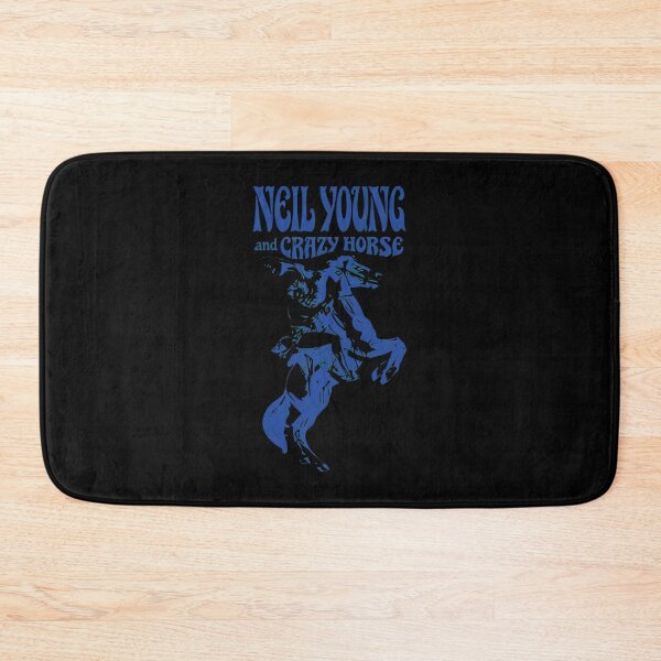 Item preview, Neils Youngs and Crazys Horse Rearing Horse Blue  designed and sold by TinaFangcao.