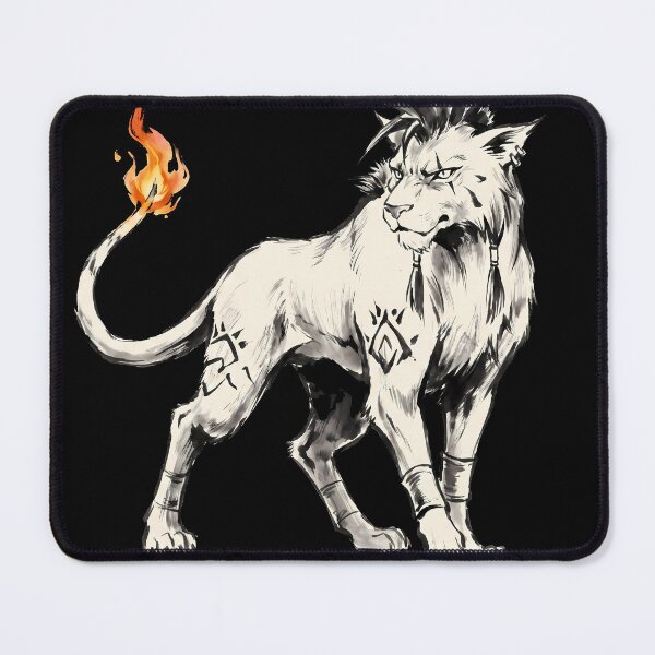 Item preview, Red XIII Final Fantasy VII Sumi-e Anime Gaming Streetwear Tee designed and sold by Senpaiwaves.