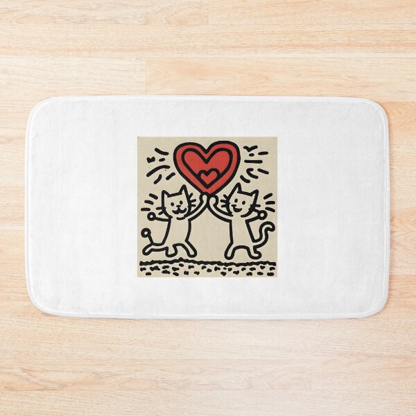 Item preview, Playful Keith Haring Style Cats Illustration for Cat Lovers designed and sold by kidgoback.