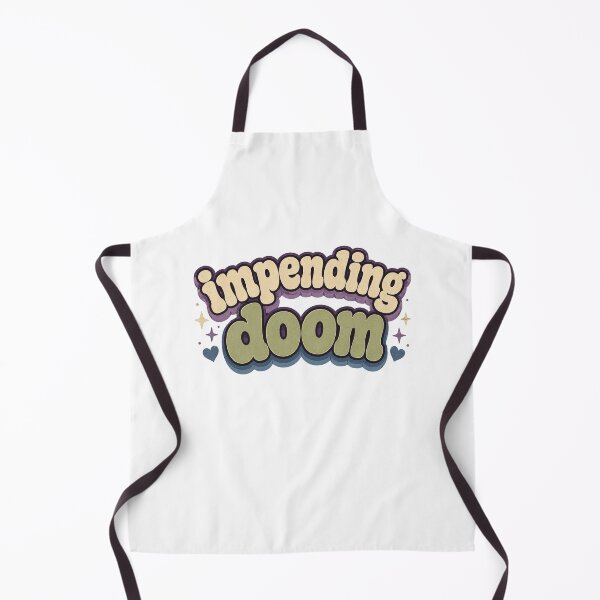 Item preview, Impending Doom Cute Retro Typography designed and sold by SleepyLlamaClothes.