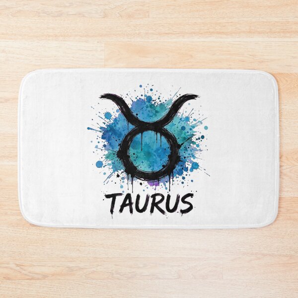 Item preview, Taurus Zodiac Sign Watercolor Grunge Blue Black Art designed and sold by Vibe-Vary.