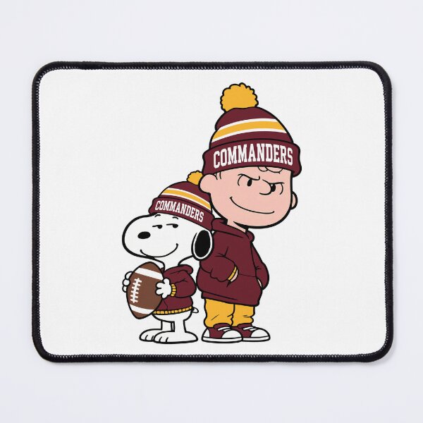 Item preview, Charlie Brown & Snoopy Washington Commanders Football Retro F170 designed and sold by GLUVY-THEME.