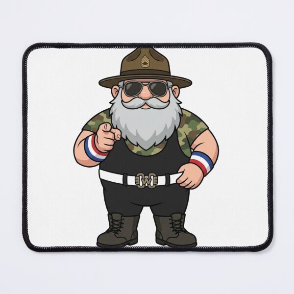 Item preview, Sgt Slaughter Drill Instructor Gnome designed and sold by Bad-Decisions-Designs.