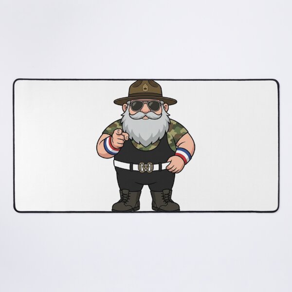 Item preview, Sgt Slaughter Drill Instructor Gnome designed and sold by Bad-Decisions-Designs.