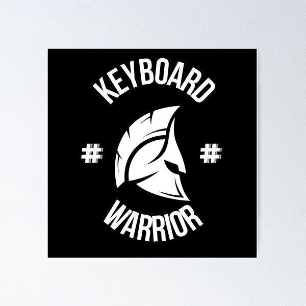 Item preview, Keyboard Warrior Funny Gamer Meme Badge designed and sold by Anita Ohulo.