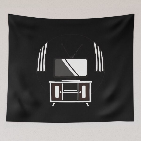 Item preview, Retro TV Stand with Curtains  designed and sold by irasmith.