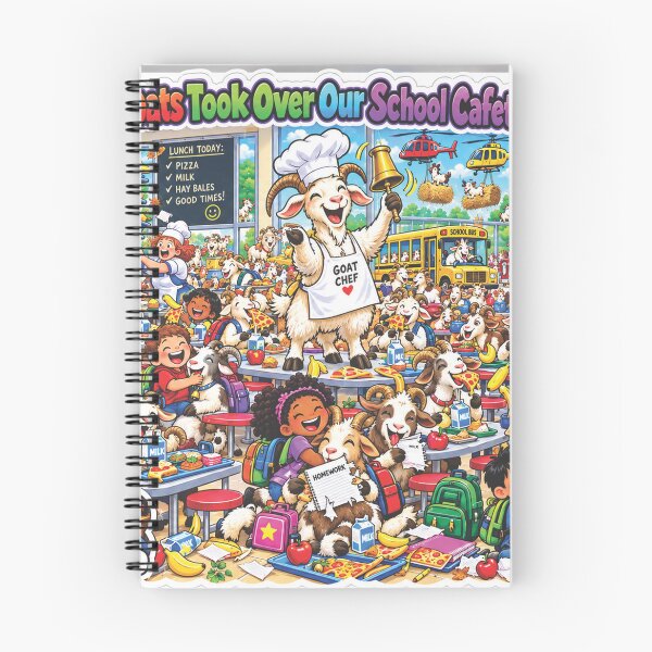 Item preview, One Million Goats’ Cafeteria Takeover designed and sold by New Wave Artworks & Odds &Ends.