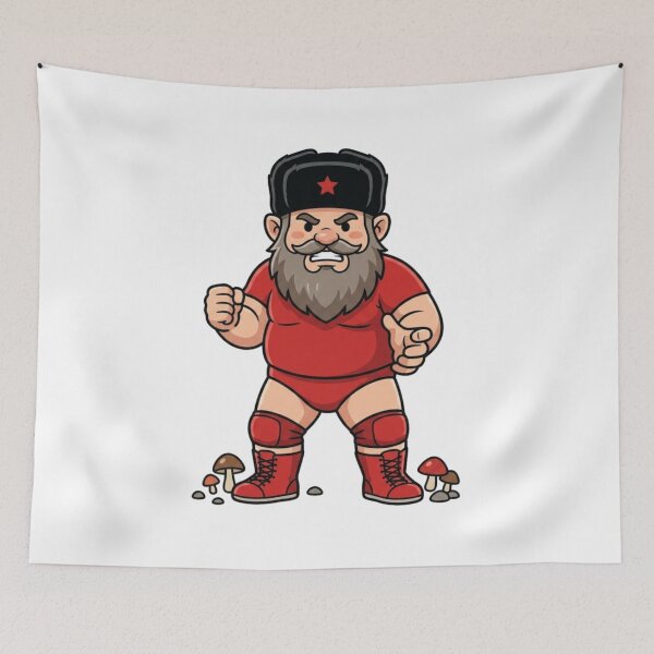 Item preview, Nikolai Volkoff Red Star Gnome designed and sold by Bad-Decisions-Designs.