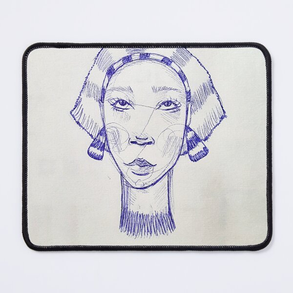 Item preview, Accessorized Face Sketch designed and sold by meyartcorner.