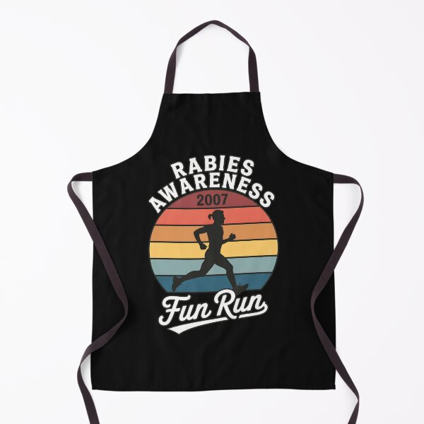 Item preview, Rabies Awareness Fun Run 2007 Retro Sunset Runner designed and sold by irasmith.