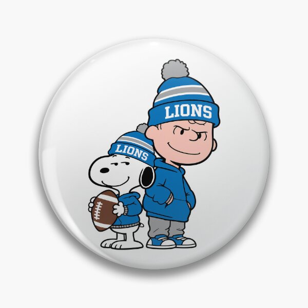 Item preview, Charlie Brown & Snoopy Detroit Lions Football Retro F171 designed and sold by GLUVY-THEME.