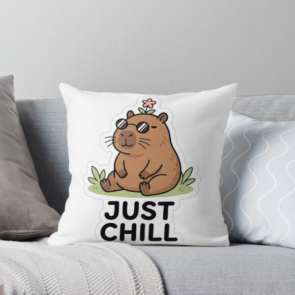 Item preview, Just Chill Cute Capybara Funny Relaxed Design designed and sold by meghnad.