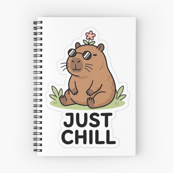 Item preview, Just Chill Cute Capybara Funny Relaxed Design designed and sold by meghnad.