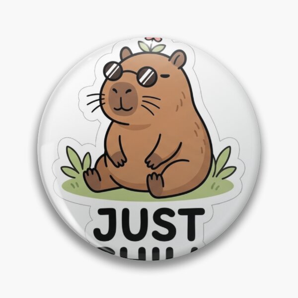 Item preview, Just Chill Cute Capybara Funny Relaxed Design designed and sold by meghnad.