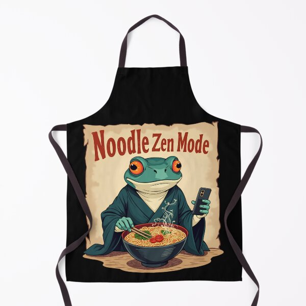 Item preview, Grumpy Frog Eating Ramen designed and sold by Majerdesign.